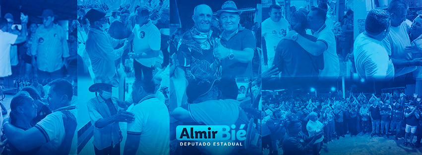 Almir Bié com o povo